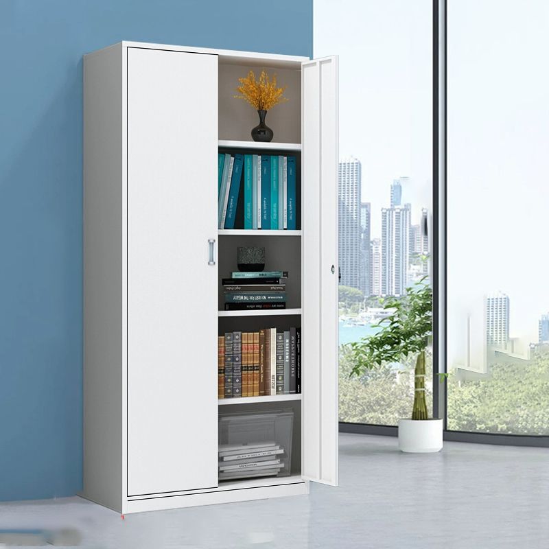 modern-2-door-metal-office-storage-cabinet Modern 2-Door Metal Storage Unit Sleek Lockable Office Cabinet - Image 1