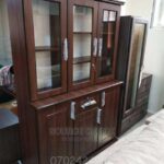 Modern 3 Door Wooden Cupboard for Living Room Storage in Uganda