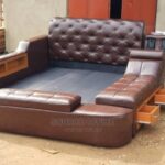 Bespoke Walnut Wooden Bed Frame Kampala Uganda