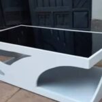 Square Centre Table with Modern Geometric Design