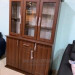 Luxury 3 Door Wooden Display Cabinet for Modern Living Rooms in Kampala