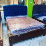Luxury Walnut Bed Frame with Tall Headboard Uganda