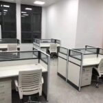 modern office setup for two people