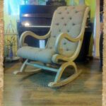 Premium Upholstered Rocking Chair for Nursery, Living Room & Reading Corner