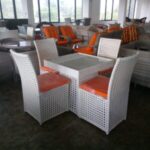 modern woven garden patio set