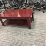 Square Wood-Look Coffee Table with Premium Finish