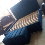 navy blue desk bed frame
