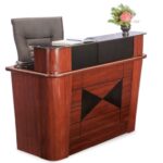 Hospital Reception Counter Desk Wooden Modern Uganda