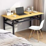 office desk with lockable cabinets
