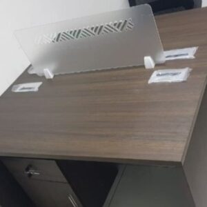 office desk with lockable storage