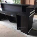 Office Front Desk with Storage Drawers Uganda Kampala Durable Wooden Office Furniture