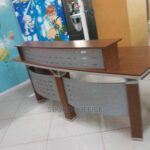 Spa Front Desk Reception Counter with Storage Drawers Kampala
