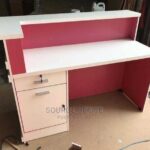 Aesthetic Office Reception Desk for Professional Workspace Setup