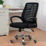 premium swivel mesh office chair black