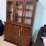 Rustic Solid Wood 3 Door Living Room Sideboard Cabinet