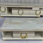 Minimalist TV Stand with Media Storage Cabinets Kampala