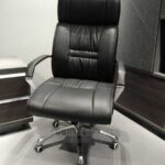 professional burgundy manager seat