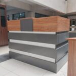 1.4m Reception Counter Desk for Business Offices Kampala Uganda