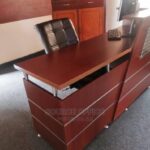 Modern Minimalist Reception Desk Black White Uganda