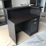 Strong Wooden Reception Counter Desk Kampala Uganda