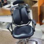 reinforced manager chair with chrome base