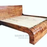 Luxury Emperor Wooden Bed Frame with Black Finish Uganda