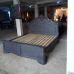 Rustic Oak Wooden Bed Frame with Natural Character