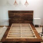 Premium Wooden Bed Frame with Spacious Storage Space