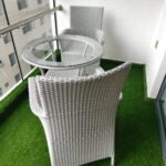 space saving balcony bistro set
