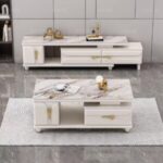 Modern TV Cabinet with Tempered Glass Finish Kampala