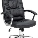 spacious leather director chair
