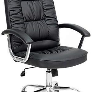 spacious leather director chair