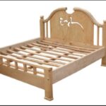White Wooden Bed Frame with Contemporary Appeal