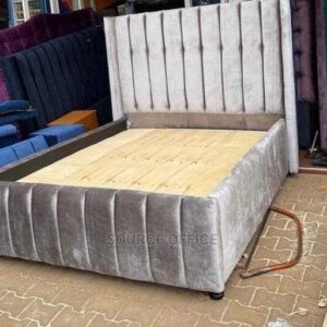 study bed with bookshelf unit