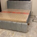 study bed with cabinet