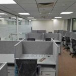 stylish double office desk with storage