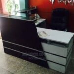 Modern Reception Desk Uganda 1.4m Office Furniture Kampala Durable Wooden Construction Design