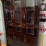 Decorative Living Room Cabinet with Glass Display Storage