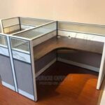 team desk with storage space
