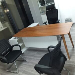 team furniture with glass divider