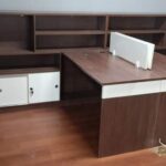 team workstation with storage drawers