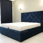 velvet upholstered desk bed