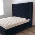 Contemporary Wooden Platform Bed with Strong Base