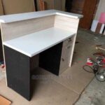 Engineered Wood Reception Desk Long Lasting Design Uganda