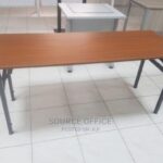 workspace with fixed pedestals