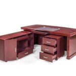 Classic 1400mm Executive Office Desk with File Cabinet