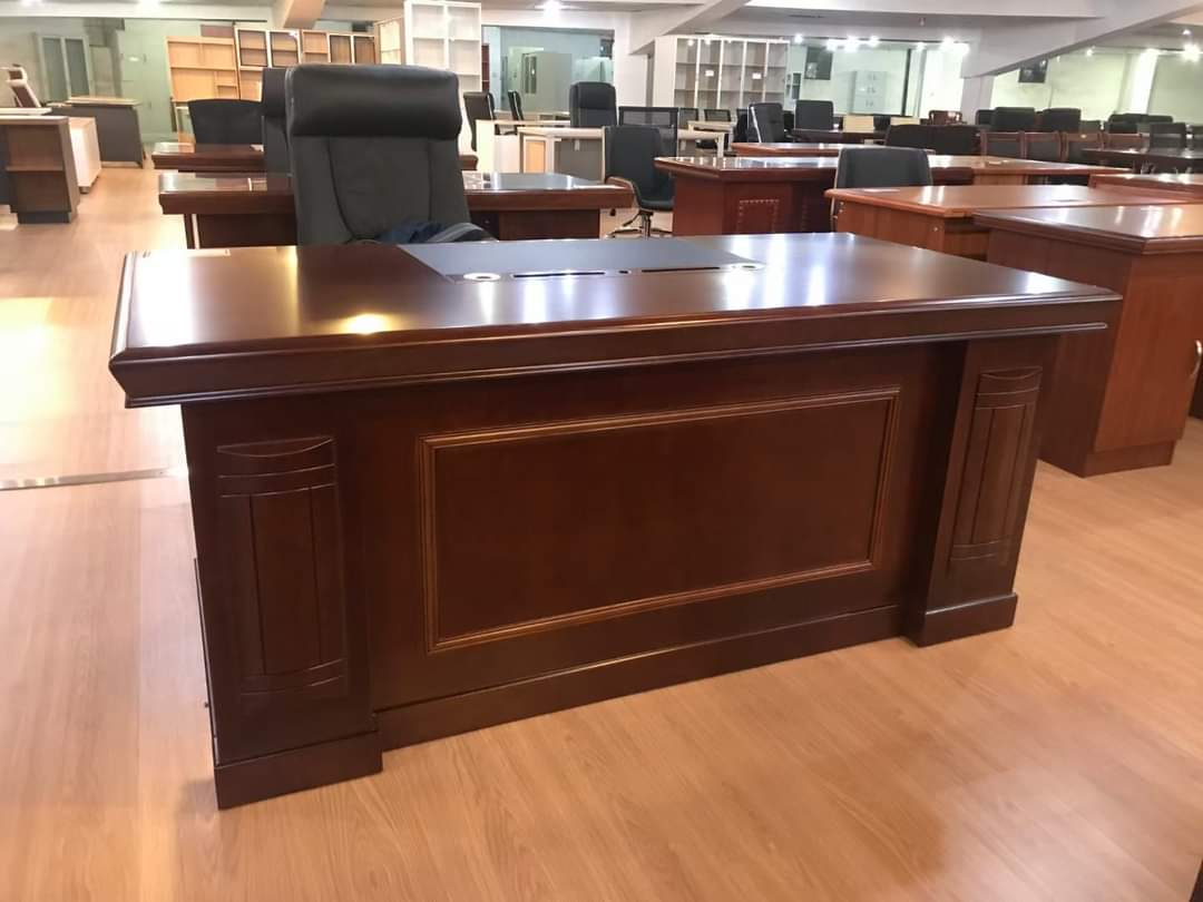 commercial-1400mm-executive-office-desk-with-file-cabinet Commercial 1400mm Executive Office Desk with File Cabinet - Image 1