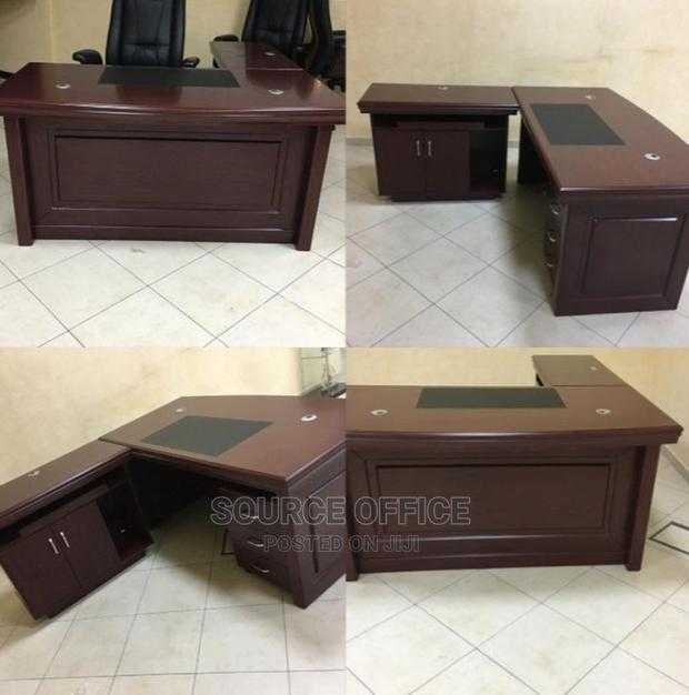 contemporary-1400mm-executive-office-desk-with-file-cabinet Contemporary 1400mm Executive Office Desk with File Cabinet - Image 1