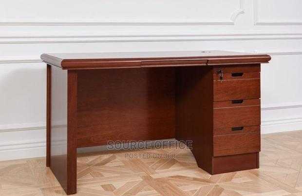 elegant-1400mm-executive-office-desk-with-file-cabinet Elegant 1400mm Executive Office Desk with File Cabinet - Image 1