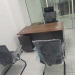 Ergonomic 1400mm Executive Office Desk with Side Cabinet